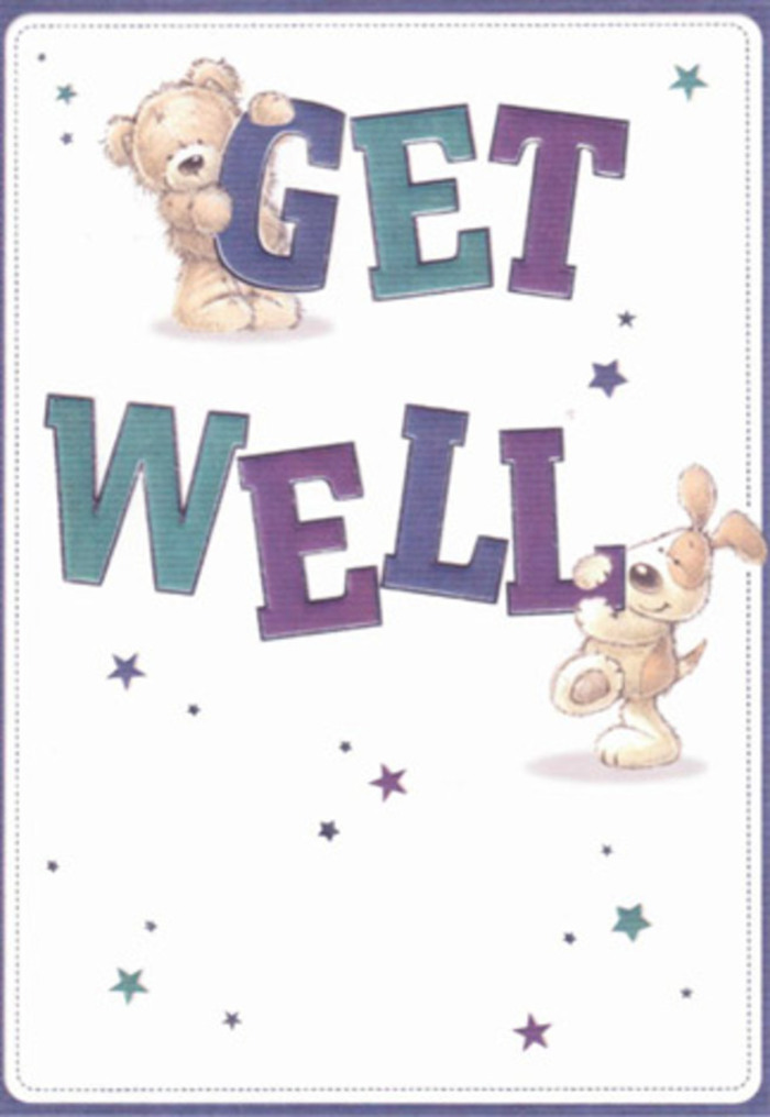 A gentle celebration of encouragement unfolds in this get well card, where a friendly bear and a spirited puppy are brought to life with thoughtful illustration. Each character is brimming with personality; the bear, soft and inviting, seems to offer reassurance from his perch on the confident 'GET,' while the puppy's floppy ears and lively gaze channel playful support beneath 'WELL.' The bold, uplifting typography-layered in shades of purple and aqua-anchors the scene with a sense of cheer and stability. Scattered star motifs add a burst of optimism, reminiscent of the sparkling evening sky over Mortlake's riverside paths. The textures of fluffy fur and velvety ears are rendered so vividly, one can almost feel them, mirroring the tactile joy of running a hand across the petals of a fresh bouquet. For our Mortlake community, this card embodies the same heartfelt intention behind every arrangement crafted here-a warmth that soothes, a lightness that raises the spirit, and artistry woven with care. Sent alongside flowers, it becomes a gesture rich in local character and positivity, perfect for anyone in need of gentle healing or encouragement in the heart of SW14.